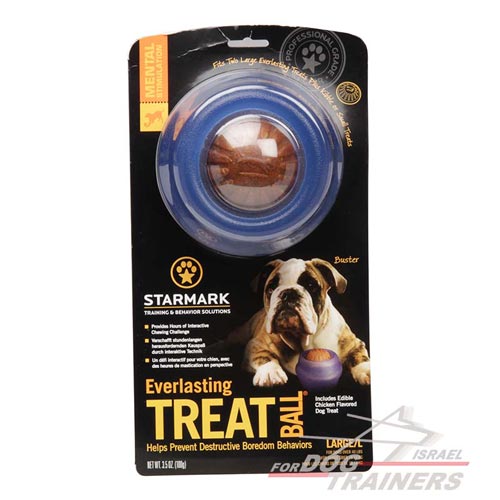 צעצוע דיספנסר פינוקים מגומי מיוחד לגזעי כלבים קטנים - FOR DOG TRAINERS- ISRAEL