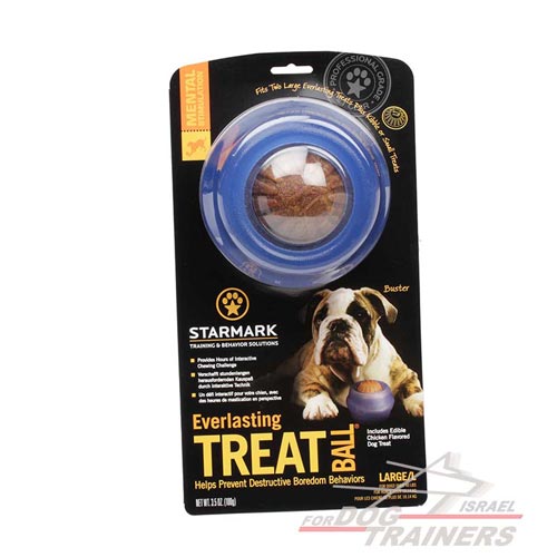 צעצוע דיספנסר פינוקים מגומי מיוחד לגזעי כלבים גדולים - FOR DOG TRAINERS- ISRAEL