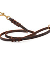 רצועת עור לכלב מקושטת להליכות ולגישושים - FOR DOG TRAINERS- ISRAEL