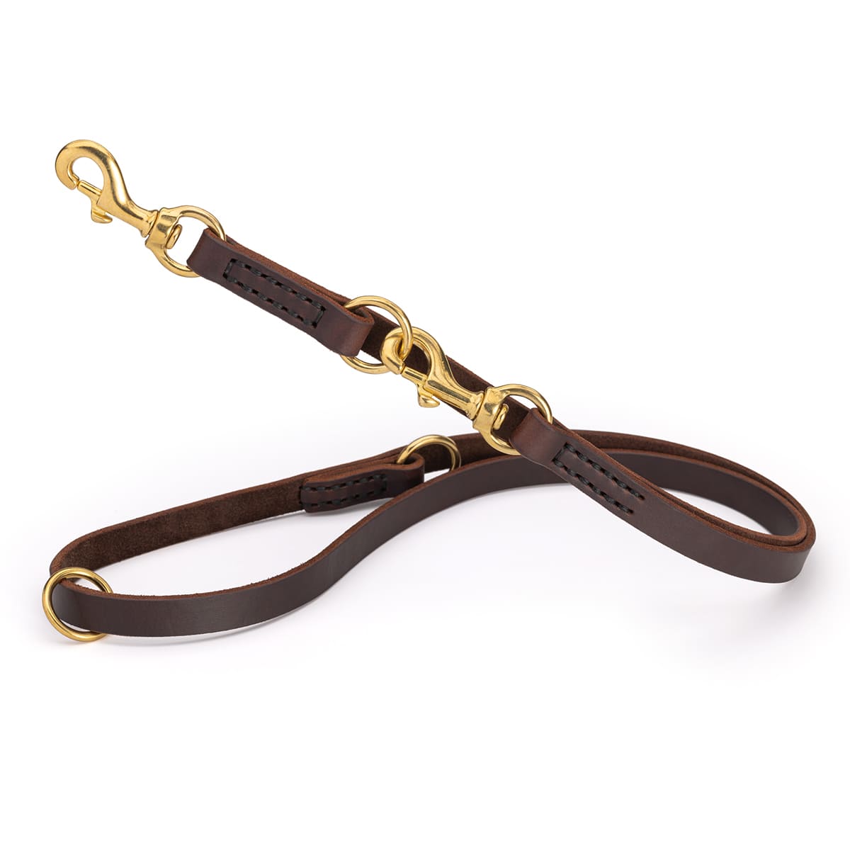 רצועת עור לכלב רב תכליתית בעיצוב משטרתי 20 מ"מ רוחב - FOR DOG TRAINERS- ISRAEL