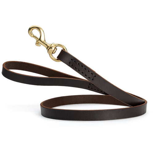 רצועת עור לכלב בתפירה רכה - FOR DOG TRAINERS- ISRAEL