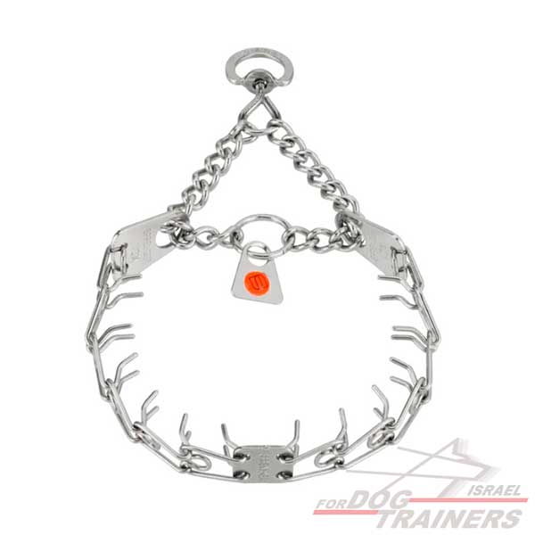 קולר דוקרנים עשוי מנירוסטה אקסטרה סמול (תוצרת גרמניה)- לכלבים קטנים במיוחד - FOR DOG TRAINERS- ISRAEL