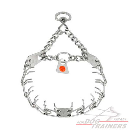 קולר דוקרנים עשוי מנירוסטה אקסטרה סמול (תוצרת גרמניה)- לכלבים קטנים במיוחד - FOR DOG TRAINERS- ISRAEL