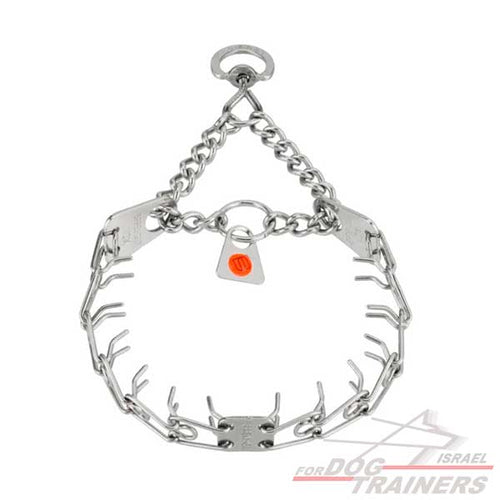 קולר דוקרנים עשוי מנירוסטה אקסטרה סמול (תוצרת גרמניה)- לכלבים קטנים במיוחד - FOR DOG TRAINERS- ISRAEL