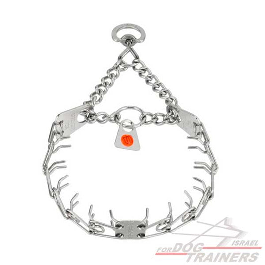 קולר דוקרנים עשוי מנירוסטה אקסטרה סמול (תוצרת גרמניה)- לכלבים קטנים במיוחד - FOR DOG TRAINERS- ISRAEL