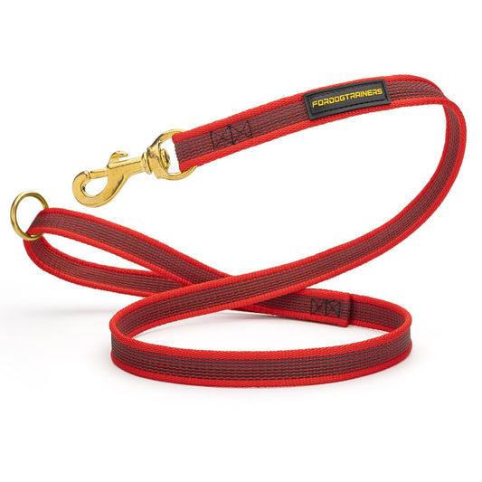 רצועות ניילון עמידה וחזקה במיוחד בצבע אדום עוצמתי - FOR DOG TRAINERS- ISRAEL