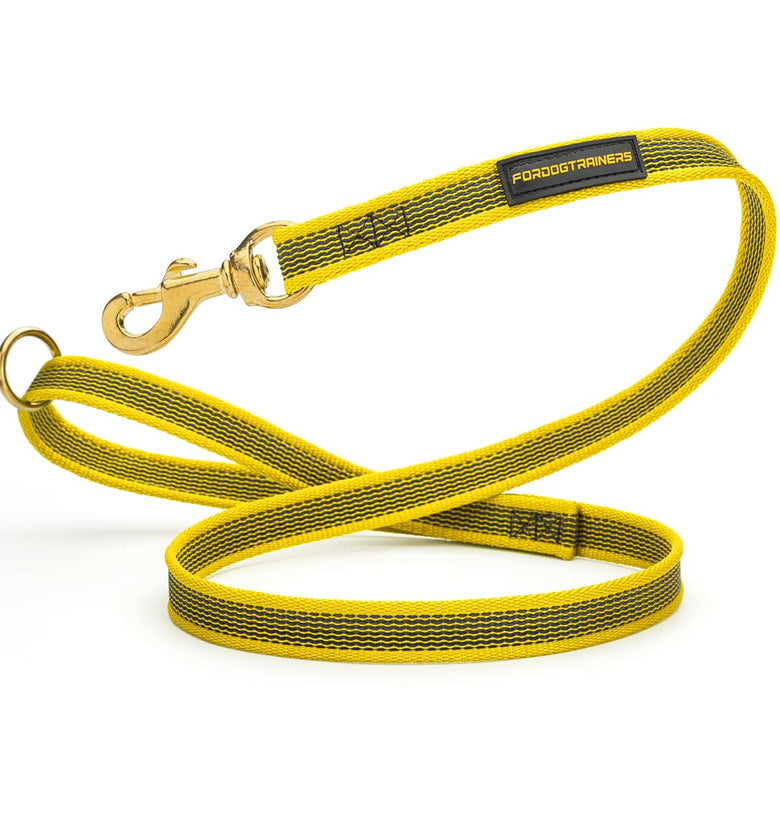 רצועות ניילון עמידה וחזקה במיוחד בצבע צהוב - FOR DOG TRAINERS- ISRAEL