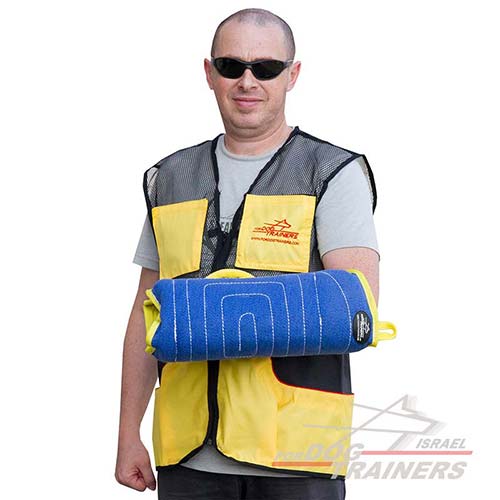 שרוול נשיכה לגורים עשוי מפשתן צרפתי - FOR DOG TRAINERS- ISRAEL