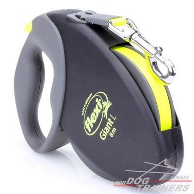 רצועת פלקסי כלבים מתכוננת לכלבים גדולים- 8 מטר - FOR DOG TRAINERS- ISRAEL