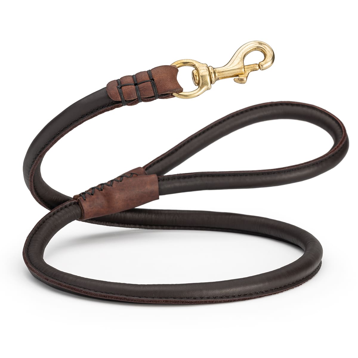 רצועת עור חזקה במיוחד עם רצועת ניילון בתוכה 12 ממ - FOR DOG TRAINERS- ISRAEL