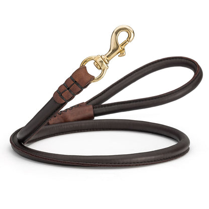 רצועת עור חזקה במיוחד עם רצועת ניילון בתוכה 12 ממ - FOR DOG TRAINERS- ISRAEL