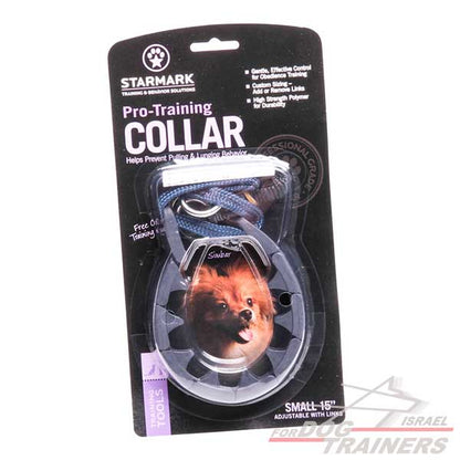 קולר דוקרנים עשוי פלסטיק - לכלבים קטנים-גדולים - FOR DOG TRAINERS- ISRAEL