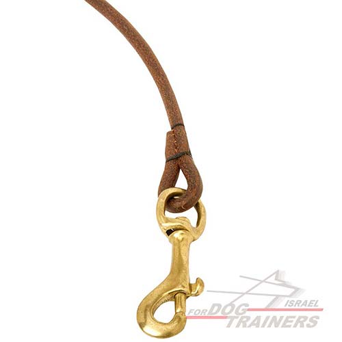 רצועת עור עגולה לתצוגת כלבים - 5 מ"מ - FOR DOG TRAINERS- ISRAEL