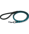 רצועת עור קלועה משולבת 2 צבעים- עשויה עור רך - FOR DOG TRAINERS- ISRAEL