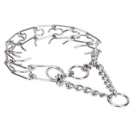 קולר חנק דוקרנים לכלבים גדולים- מצופה כרום - FOR DOG TRAINERS- ISRAEL