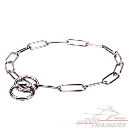 קולר חנק יוקרתי השומר על הפרווה- 3 מ"מ - FOR DOG TRAINERS- ISRAEL