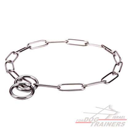 קולר חנק יוקרתי השומר על הפרווה- 3 מ"מ - FOR DOG TRAINERS- ISRAEL