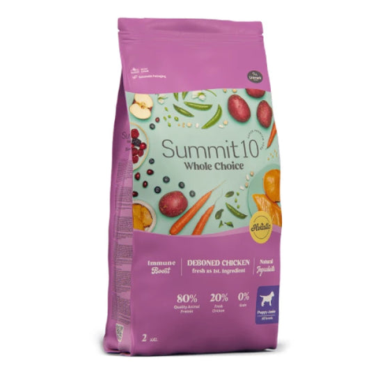 סאמיט 10 הול צ’ויס עוף ודגים לגורים ללא דגנים 10 ק"ג - FOR DOG TRAINERS- ISRAEL