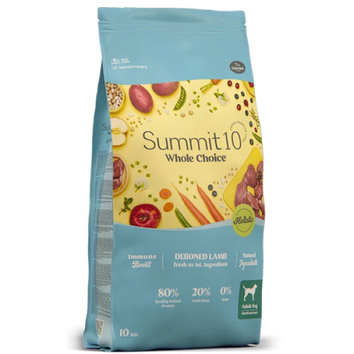סאמיט 10 הול צ’ויס כבש ועוף לכלב בוגר ללא דגנים 10 ק"ג - FOR DOG TRAINERS- ISRAEL