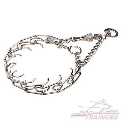 קולר דוקרנים לכלבים בינוניים+ אבזם לשחרור מהיר - FOR DOG TRAINERS- ISRAEL