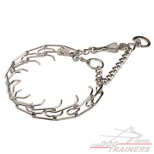 קולר דוקרנים לכלבים בינוניים+ אבזם לשחרור מהיר - FOR DOG TRAINERS- ISRAEL