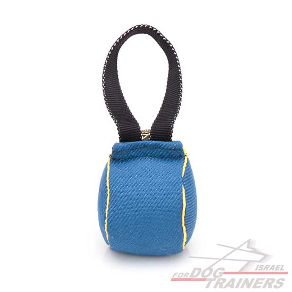 כדור נשיכה לכלב עשוי מבד פשתן צרפתי עמיד ואיכותי - FOR DOG TRAINERS- ISRAEL