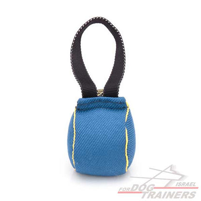 כדור נשיכה לכלב עשוי מבד פשתן צרפתי עמיד ואיכותי - FOR DOG TRAINERS- ISRAEL