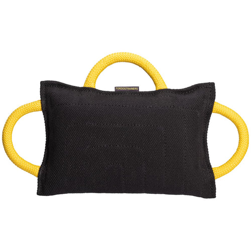 כרית נשיכה לכלב עם 3 ידיות מבד פשתן צרפתי - FOR DOG TRAINERS- ISRAEL