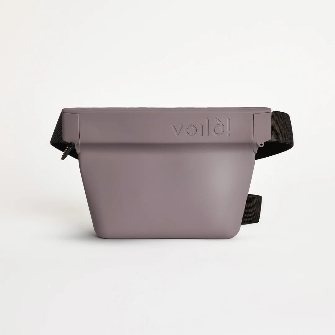 פאוץ' Voila בינוני עם קליפס חגורה חום אפרפר - FOR DOG TRAINERS ישראל