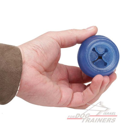 צעצוע דיספנסר פינוקים מגומי מיוחד לגזעי כלבים קטנים - FOR DOG TRAINERS- ISRAEL