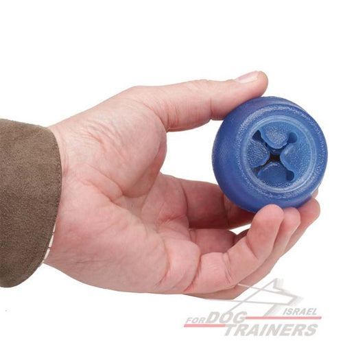 צעצוע דיספנסר פינוקים מגומי מיוחד לגזעי כלבים קטנים - FOR DOG TRAINERS- ISRAEL