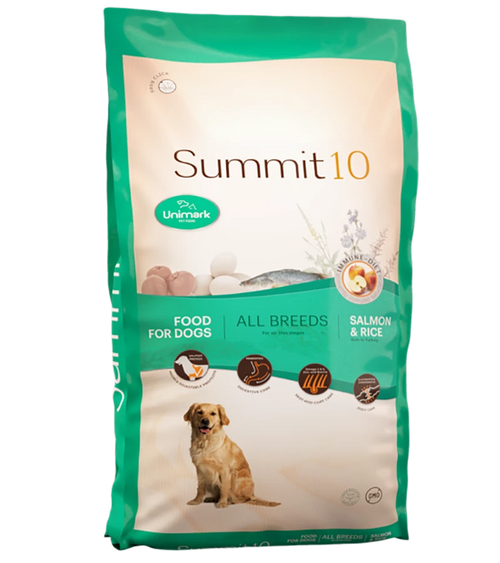 סאמיט 10 כלב סלמון ואורז 15 ק"ג - FOR DOG TRAINERS- ISRAEL