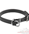 קולר חנק מעור - דו שכבתי - FOR DOG TRAINERS- ISRAEL