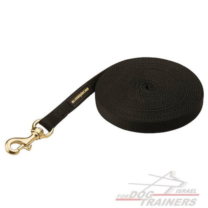 רצועה לכלב מניילון לאימונים וגישושים - FOR DOG TRAINERS- ISRAEL