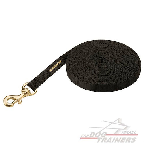 רצועה לכלב מניילון לאימונים וגישושים - FOR DOG TRAINERS- ISRAEL