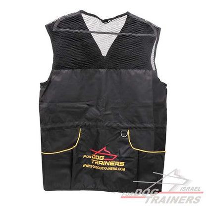 ווסט למאלף כלבים מקצועי -צבע שחור - FOR DOG TRAINERS- ISRAEL