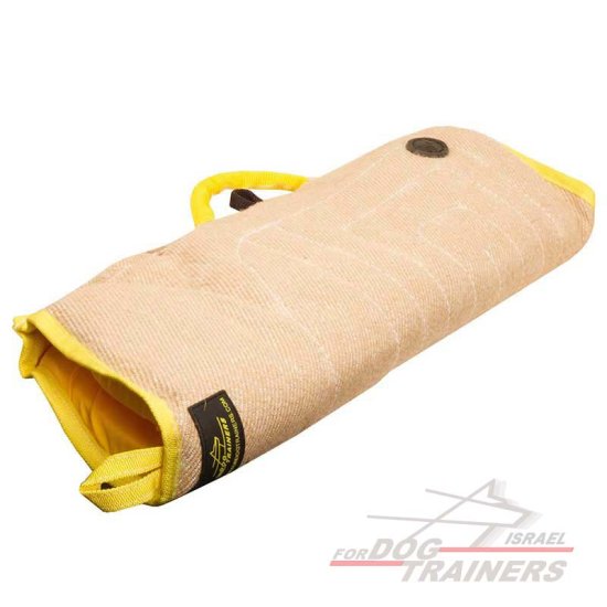שרוול נשיכה לגורים וכלבים צעירים עשוי מיוטה עם ידית נוספת - FOR DOG TRAINERS- ISRAEL