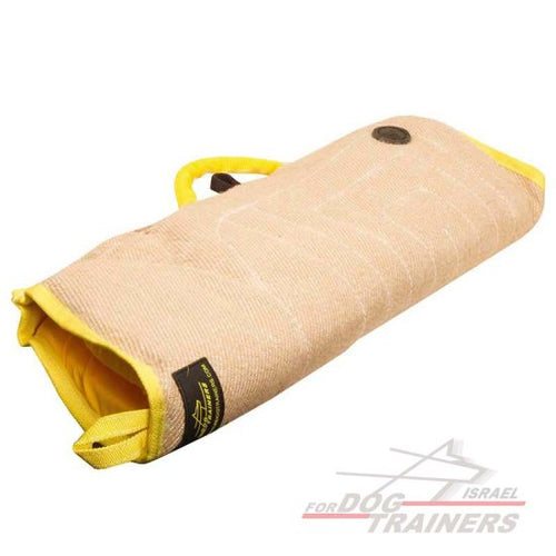 שרוול נשיכה לגורים וכלבים צעירים עשוי מיוטה עם ידית נוספת - FOR DOG TRAINERS- ISRAEL