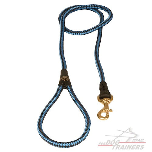 רצועת חבל קלה מניילון דק - רצועה לכלב לטיולים - FOR DOG TRAINERS- ISRAEL