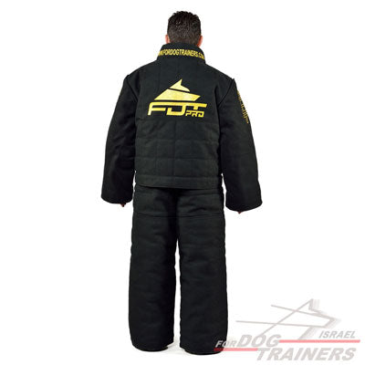 חליפת נשיכה עם מיגון מחוזק במיוחד ושרוולים כפולים להגנה מלאה על הגוף - FOR DOG TRAINERS- ISRAEL
