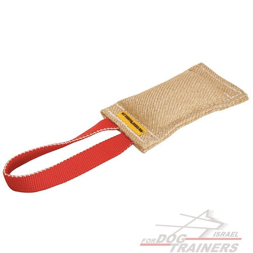 פפירול לכלב מבד יוטה עם לולאה נוחה לאחיזה - FOR DOG TRAINERS- ISRAEL