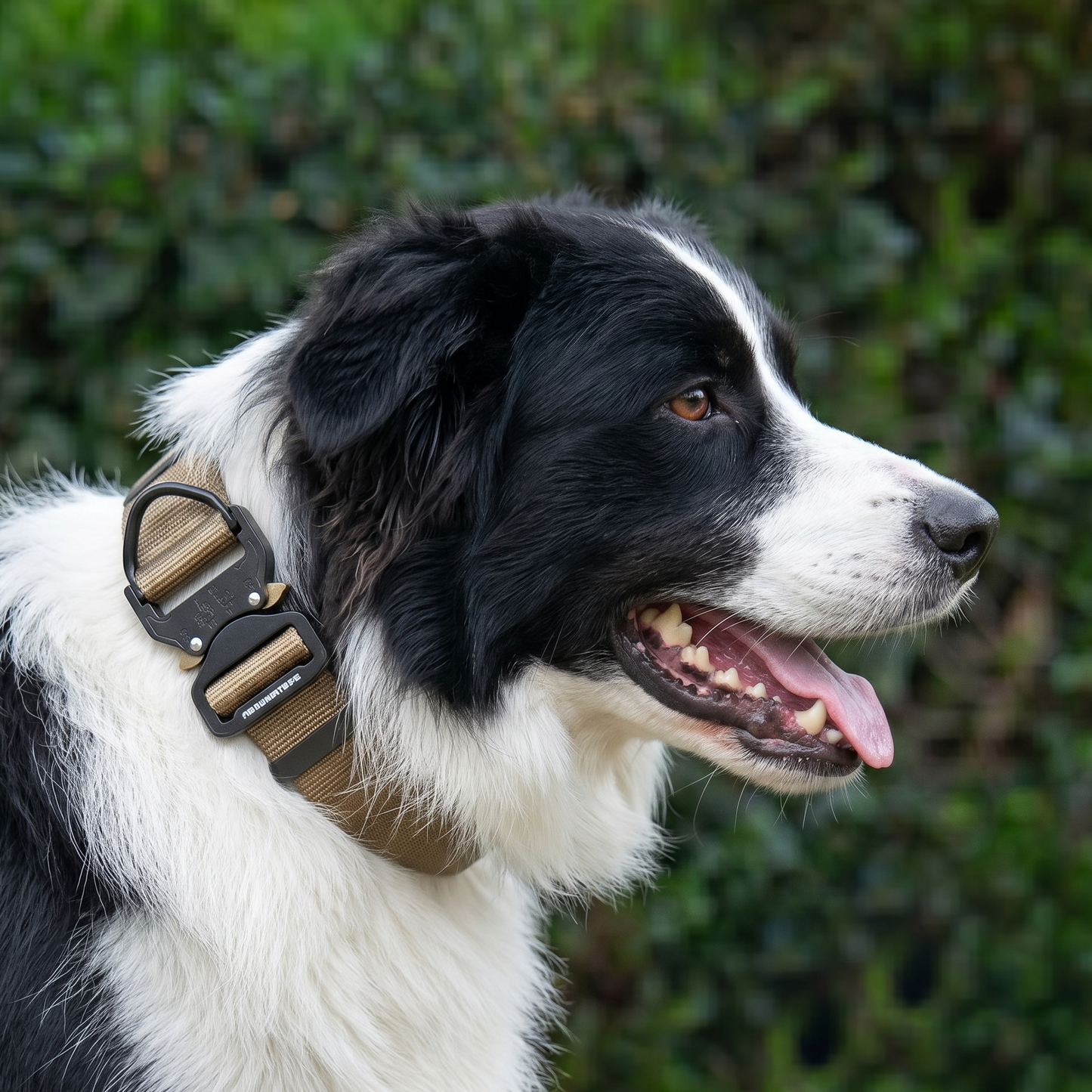 קולר ניילון לבורדר קולי עמיד עם אבזם מתכת - FOR DOG TRAINERS ישראל