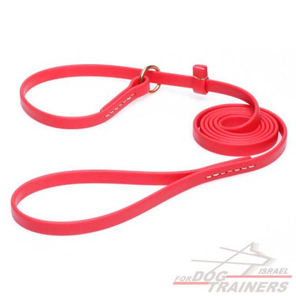 רצועת סליפ ליש לכלב עם קולר חנק-עשויה מביאוטן - FOR DOG TRAINERS- ISRAEL