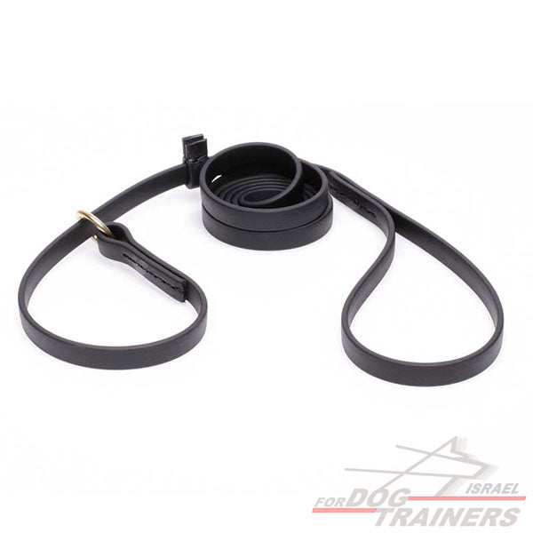 רצועת סליפ ליש לכלב עשויה מביאוטן- עם קולר חנק מובנה - FOR DOG TRAINERS- ISRAEL