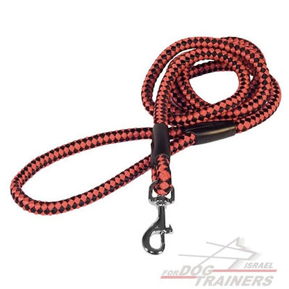 רצועת חבל קלה מניילון דק - רצועה לכלב לטיולים - FOR DOG TRAINERS- ISRAEL