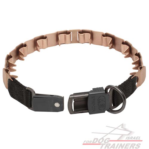 קולר דוקרנים מעוצב לכלבים בעלי פרווה קצרה - FOR DOG TRAINERS- ISRAEL
