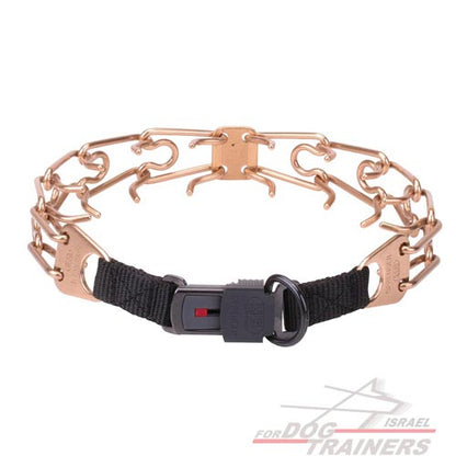 קולר דוקרנים עושי קורגן, נעילה בקליק, לכלבים גדולים- תוצרת גרמניה - FOR DOG TRAINERS- ISRAEL