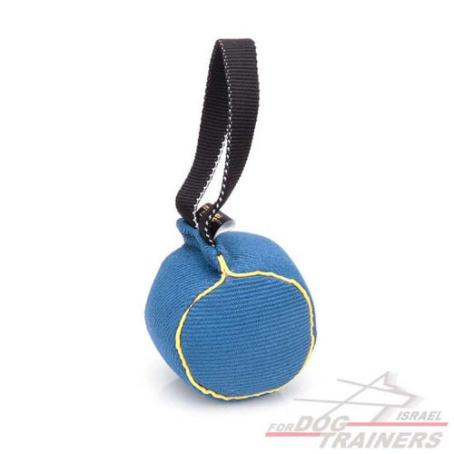 כדור נשיכה לכלב עשוי מבד פשתן צרפתי עמיד ואיכותי - FOR DOG TRAINERS- ISRAEL