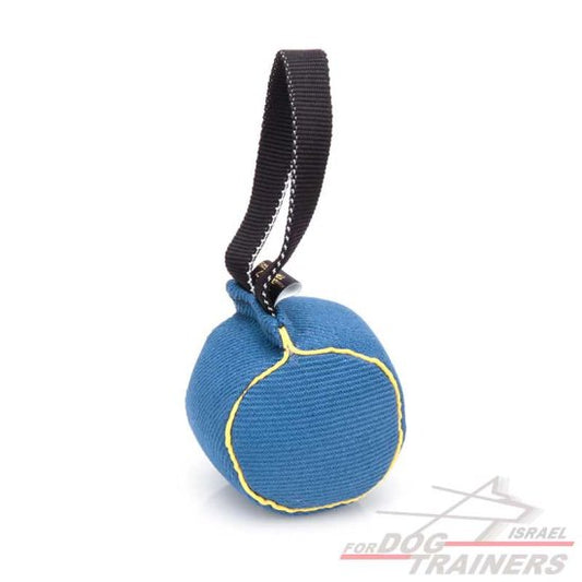 כדור נשיכה לכלב עשוי מבד פשתן צרפתי עמיד ואיכותי - FOR DOG TRAINERS- ISRAEL