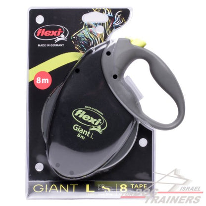 רצועת פלקסי כלבים מתכוננת לכלבים גדולים- 8 מטר - FOR DOG TRAINERS- ISRAEL
